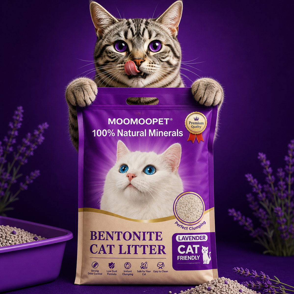 Arena para gato Moomoopet 4Kg